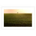 Poster Autumn Morning - landscape scenery of a field against the setting sun 141233 additionalThumb 19