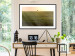 Poster Autumn Morning - landscape scenery of a field against the setting sun 141233 additionalThumb 4