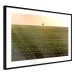 Poster Autumn Morning - landscape scenery of a field against the setting sun 141233 additionalThumb 11
