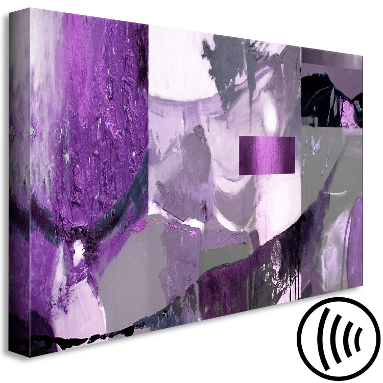 Canvas Art Print Texture Abstraction (1-piece) - modern purple composition 144533 additionalImage 6