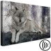 Canvas Resting Wolf (1-piece) - wild animal lying on a rock 145333 additionalThumb 6