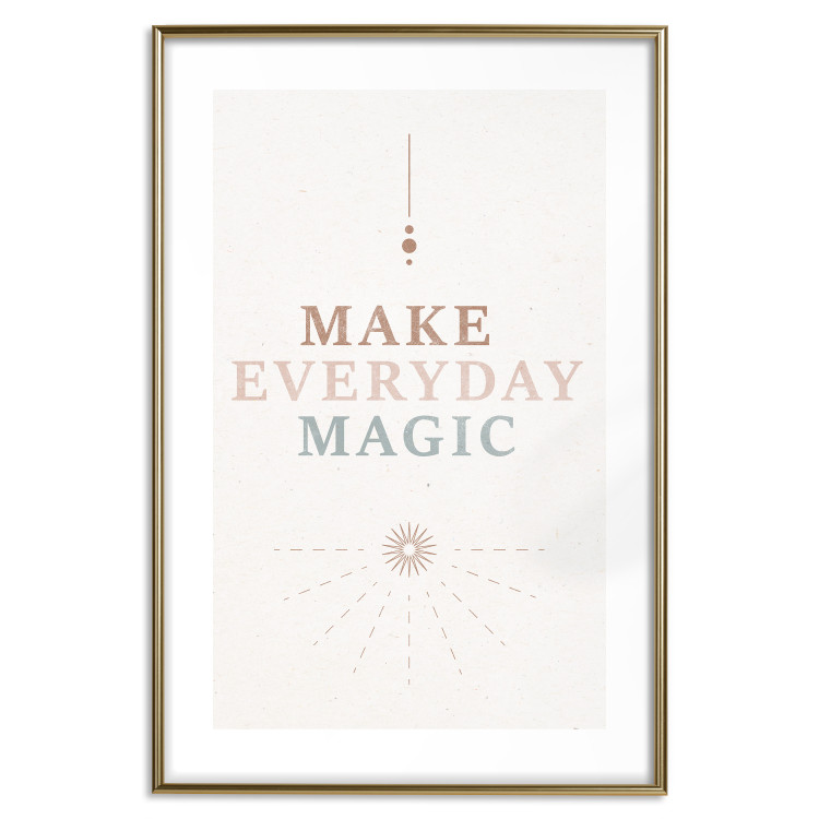 Wall Poster Everyday Magic - Uplifting Inscription and Ornaments 146133 additionalImage 18