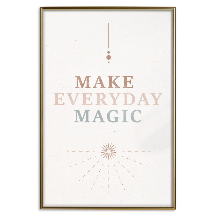Wall Poster Everyday Magic - Uplifting Inscription and Ornaments 146133 additionalImage 20