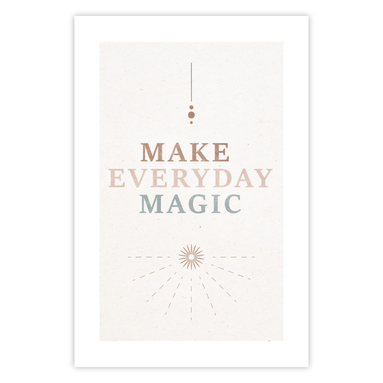 Wall Poster Everyday Magic - Uplifting Inscription and Ornaments 146133 additionalImage 16
