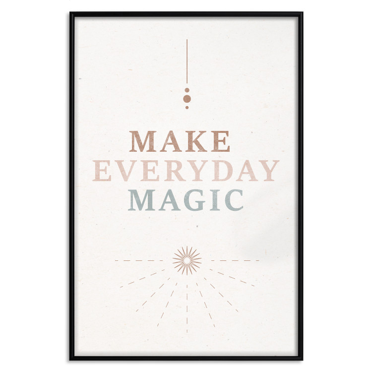 Wall Poster Everyday Magic - Uplifting Inscription and Ornaments 146133 additionalImage 13