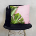 Decorative Microfiber Pillow A sweet combination - a floral composition in greens and pinks cushions 146833 additionalThumb 3