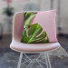 Decorative Microfiber Pillow A sweet combination - a floral composition in greens and pinks cushions 146833 additionalThumb 5