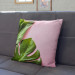 Decorative Microfiber Pillow A sweet combination - a floral composition in greens and pinks cushions 146833 additionalThumb 4