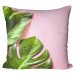 Decorative Microfiber Pillow A sweet combination - a floral composition in greens and pinks cushions 146833