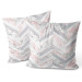 Decorative Velor Pillow The lightness of marble - a minimalist composition in glamour style 147033 additionalThumb 3