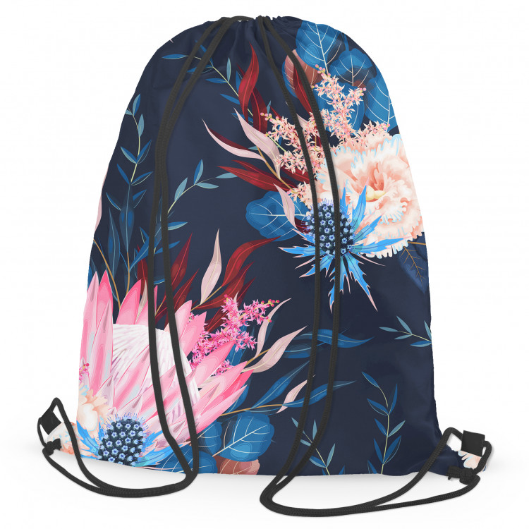 Backpack Magical meadow - flowers and butterfly composition on dark background 147533
