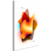 Canvas Art Print Abstraction (1-piece) - shapes in vibrant colors on a white background 149733 additionalThumb 2