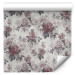 Modern Wallpaper Peonies and Lilacs - White and Pink Flowers With Gray Leaves on a Light Background 150033 additionalThumb 1