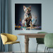 Canvas AI Bengal Cat - Animal in a Colorful Exploding Puddle - Square 150233 additionalThumb 5