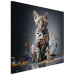 Canvas AI Bengal Cat - Animal in a Colorful Exploding Puddle - Square 150233 additionalThumb 2