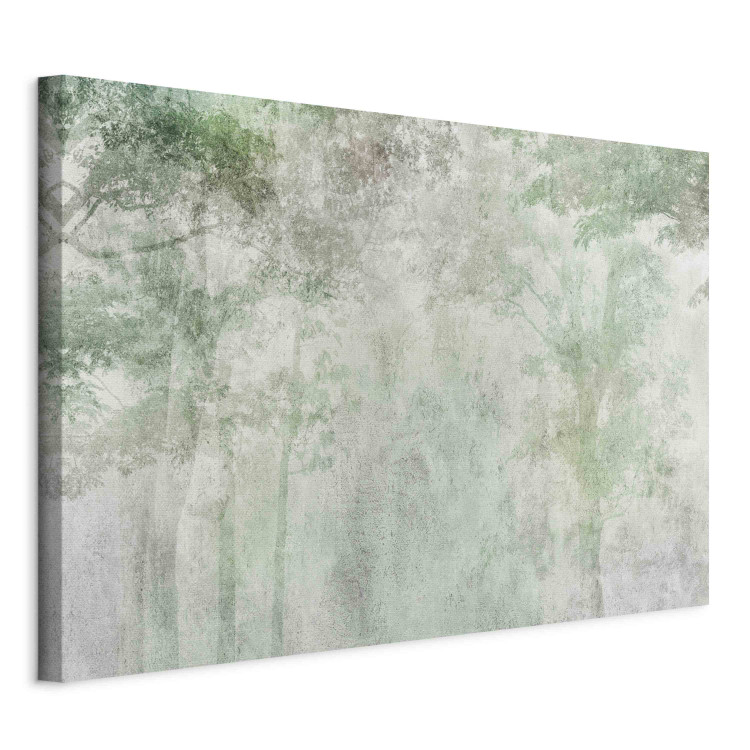 Large canvas print Forest Solace - A Foggy Composition With Trees on a Gray Background [Large Format] 151233 additionalImage 2
