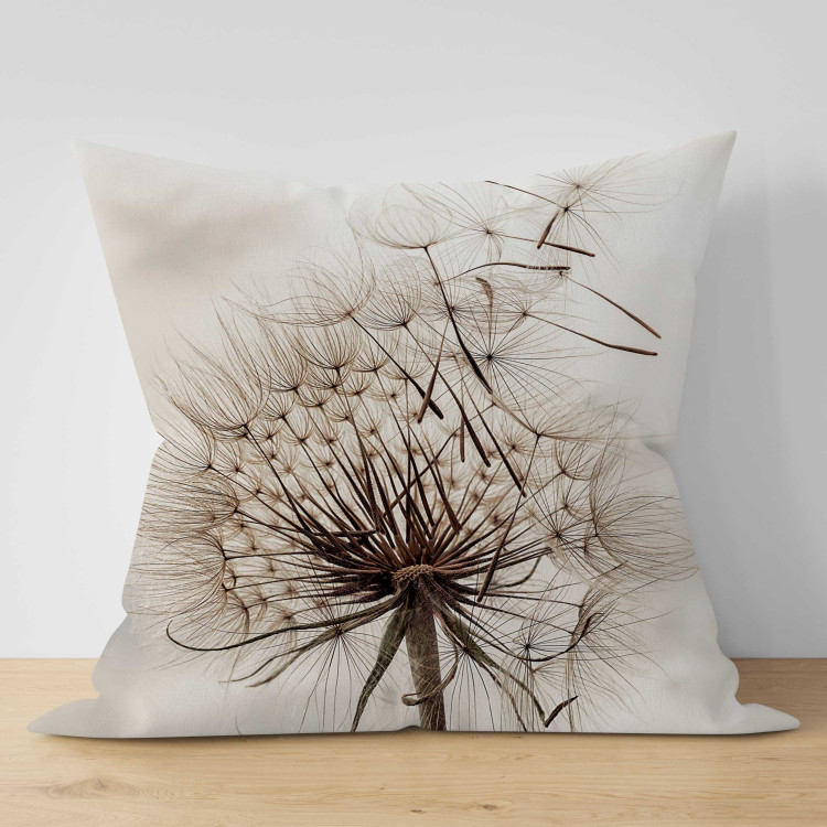 Decorative Microfiber Pillow The Transience of Nature - A Blooming Puffer on a Solid Background 151333 additionalImage 2