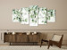 Canvas Art Print Lightness of Leaves - Delicate Composition With Twigs in Bloom 151433 additionalThumb 3
