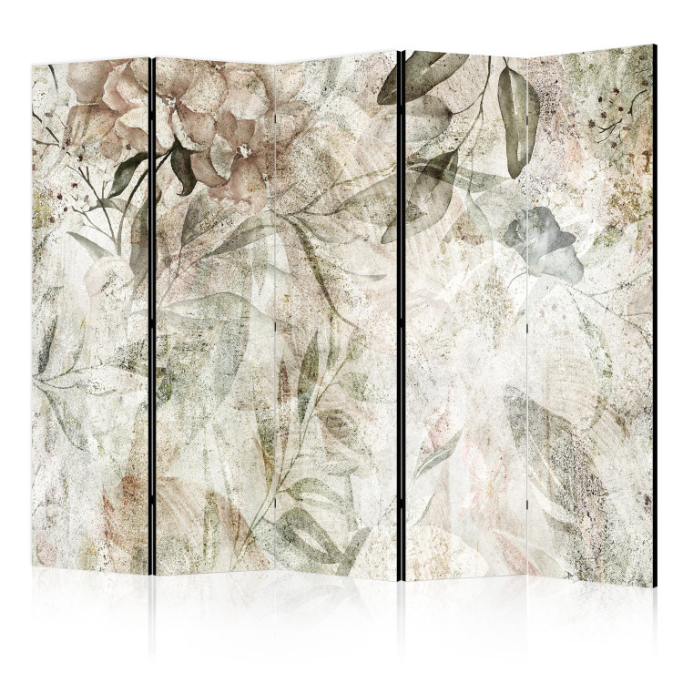 Folding Screen Beautiful Background - Flower Motif on Old Surface II [Room Dividers] 152033