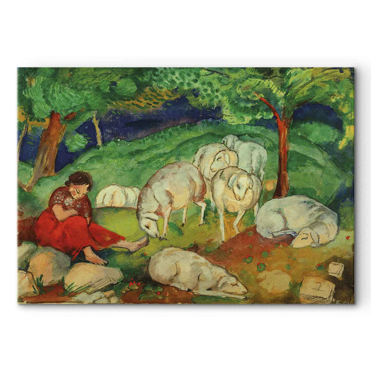 Art Reproduction Shepherdess with sheep 153033
