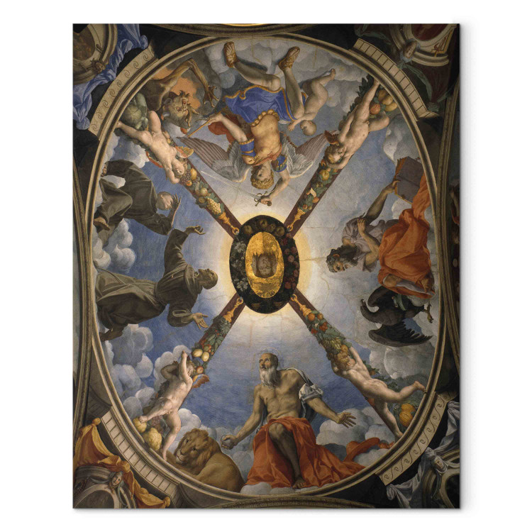 Reproduction Painting The Trinity amongst Saints Francis, Anthony, Hieronymus and the Archangel Michael 155333