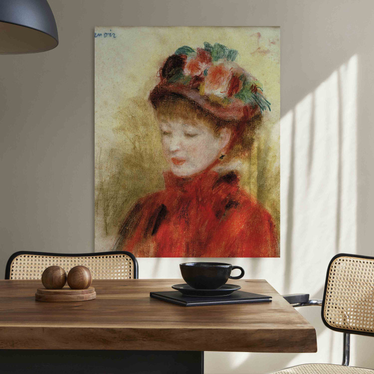 Art Reproduction Jeune femme au chapeau aux fleurs 157033 additionalImage 3