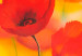 Canvas Art Print Poppies Meadow (1-piece) - abstract red flowers on a 3D meadow 46633 additionalThumb 2