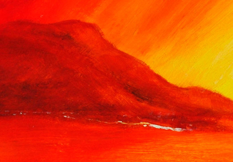 Canvas Print Orange sea and a couple 49733 additionalImage 3
