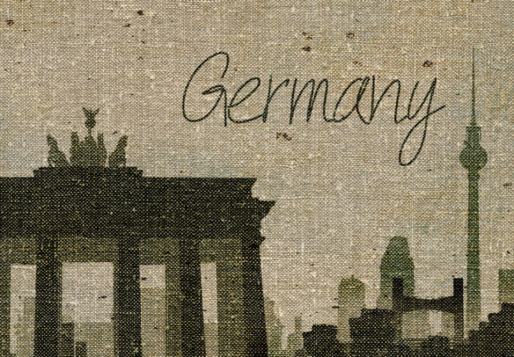 Canvas Art Print Map: Germany, Brandenburg Gate - map 55333 additionalImage 5