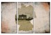 Canvas Art Print Map: Germany, Brandenburg Gate - map 55333