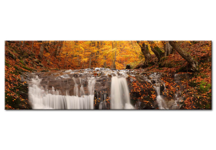 Canvas Art Print Autumn and waterfall 58733