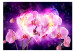 Wall Mural Orchids in Flames - Heart-shaped Flowers on an Abstract Background 60633 additionalThumb 1