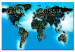 Decorative Pinboard Blue World [Cork Map] 92233 additionalThumb 2