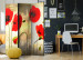 Room Separator Golden Poppy Field - romantic red flowers in an artistic motif 95533 additionalThumb 4