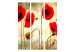 Room Separator Golden Poppy Field - romantic red flowers in an artistic motif 95533 additionalThumb 3
