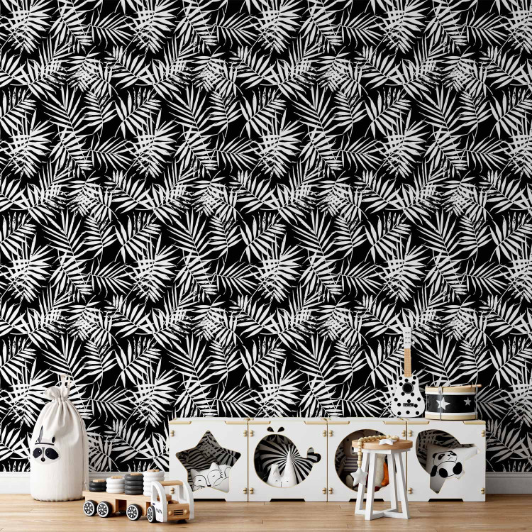 Modern Wallpaper Black and White Jungle 113743