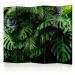 Room Divider Screen Rainforests II - landscape of tropical monstera leaves against a jungle backdrop 114043