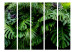 Room Divider Screen Rainforests II - landscape of tropical monstera leaves against a jungle backdrop 114043 additionalThumb 3