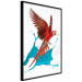 Wall Poster Parrot in Flight - colorful tropical bird and blue paint splatter 114443 additionalThumb 10