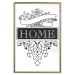 Poster Home - black and white composition with the word "home" and decorative ornaments 114643 additionalThumb 16