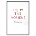 Poster Enjoy the Moment - English text with a pink motif on a white background 122943 additionalThumb 15