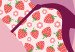Canvas Strawberries on heels - artwork with a woman wearing shoes and socks 123343 additionalThumb 5