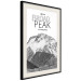 Poster Broad Peak - black and white mountain landscape with English captions 123743 additionalThumb 3