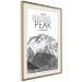 Poster Broad Peak - black and white mountain landscape with English captions 123743 additionalThumb 2