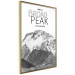 Poster Broad Peak - black and white mountain landscape with English captions 123743 additionalThumb 12