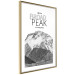 Poster Broad Peak - black and white mountain landscape with English captions 123743 additionalThumb 8