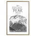 Poster Broad Peak - black and white mountain landscape with English captions 123743 additionalThumb 16