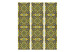 Folding Screen Malachite Mosaic (3-piece) - colorful ethnic Zen-style pattern 124043 additionalThumb 3