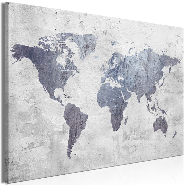 Large canvas print Concrete World Map [Large Format] 128343 additionalImage 2