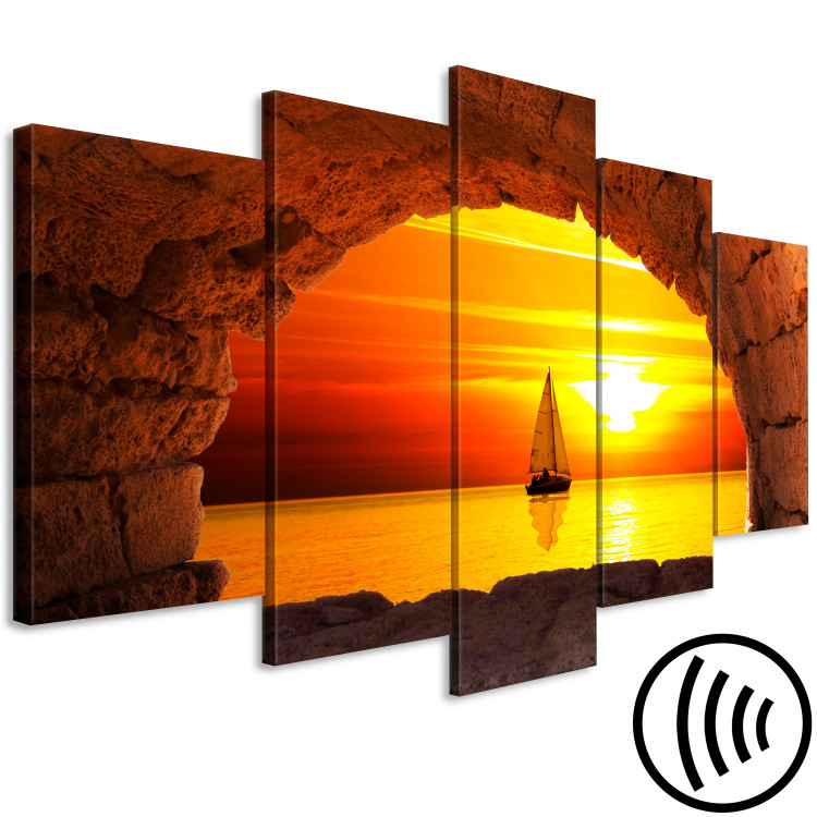 Canvas Art Print At the End of the World (5 Parts) Wide 129143 additionalImage 6